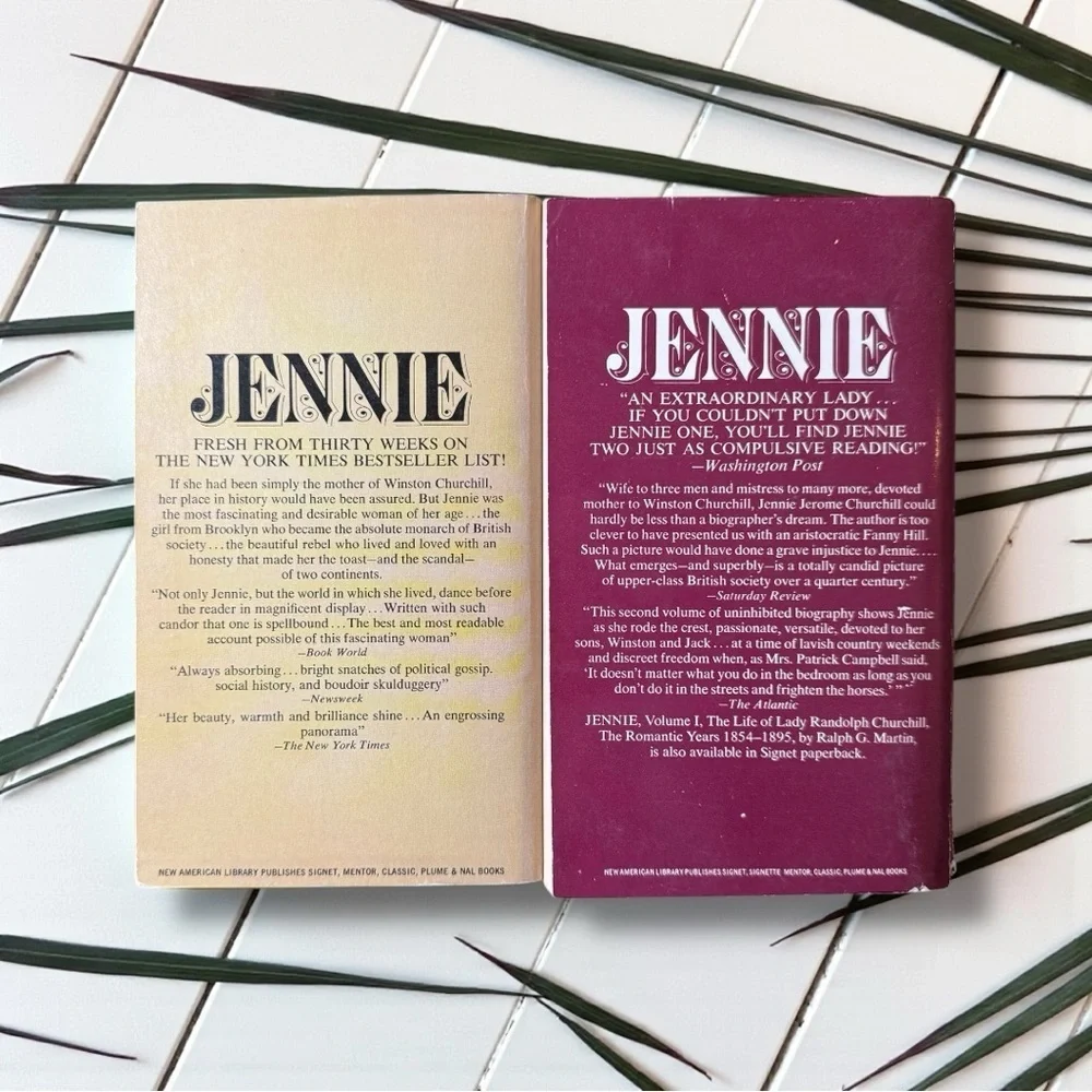 Vintage Jennie: The Life of Lady Randolph Churchill Volumes I & II (1972)